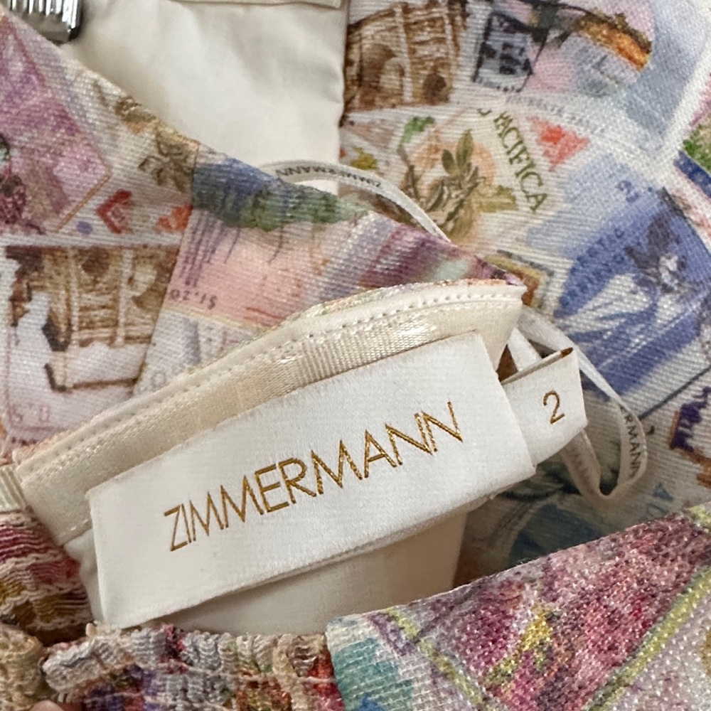 Zimmermann Silk+Linen Strapless Dress (M) - Picture 10 of 12